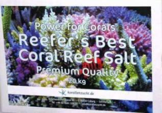 Korallen-Zucht Reefers Best Coral Reef Salt 20kg.